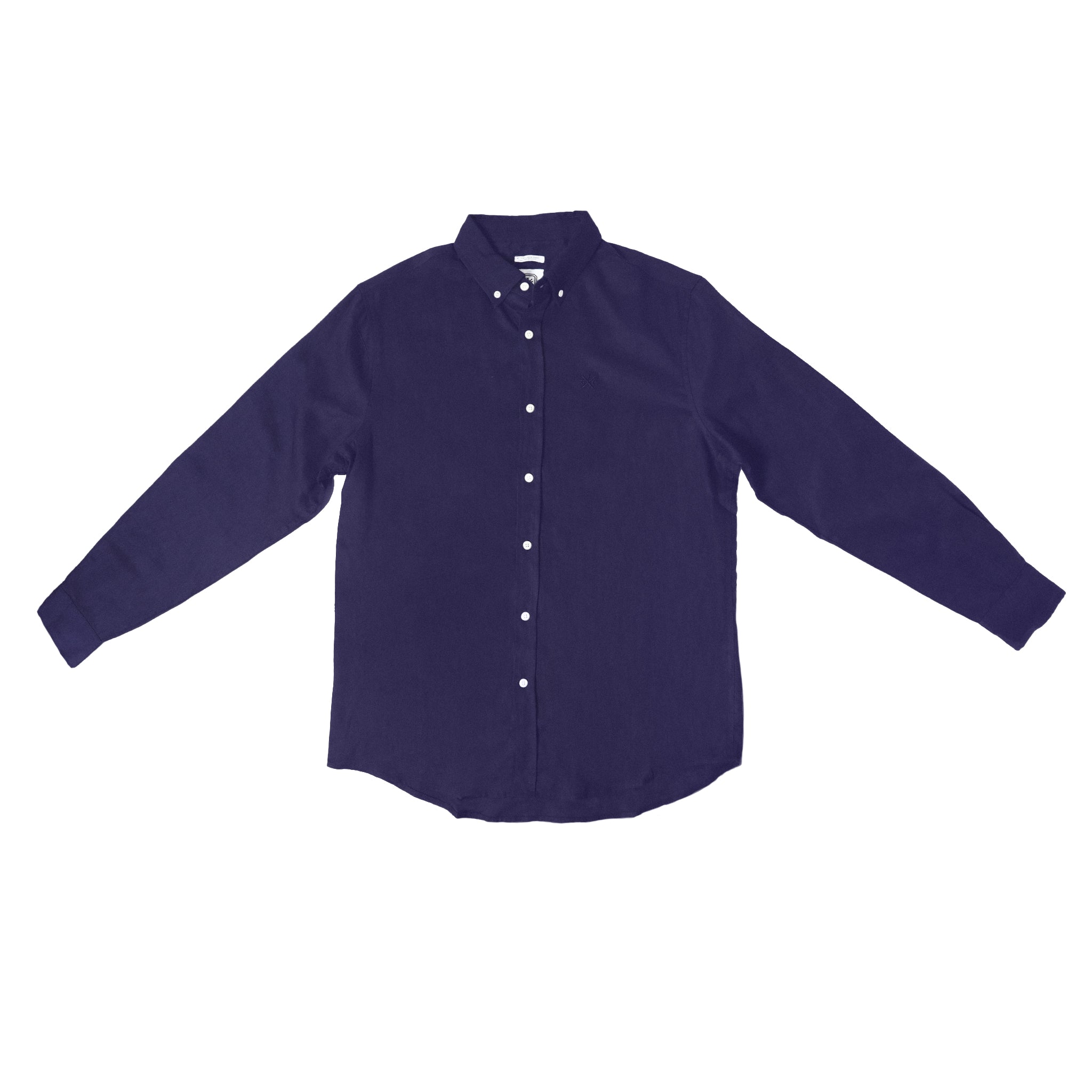 Navy Blue Linen Shirt