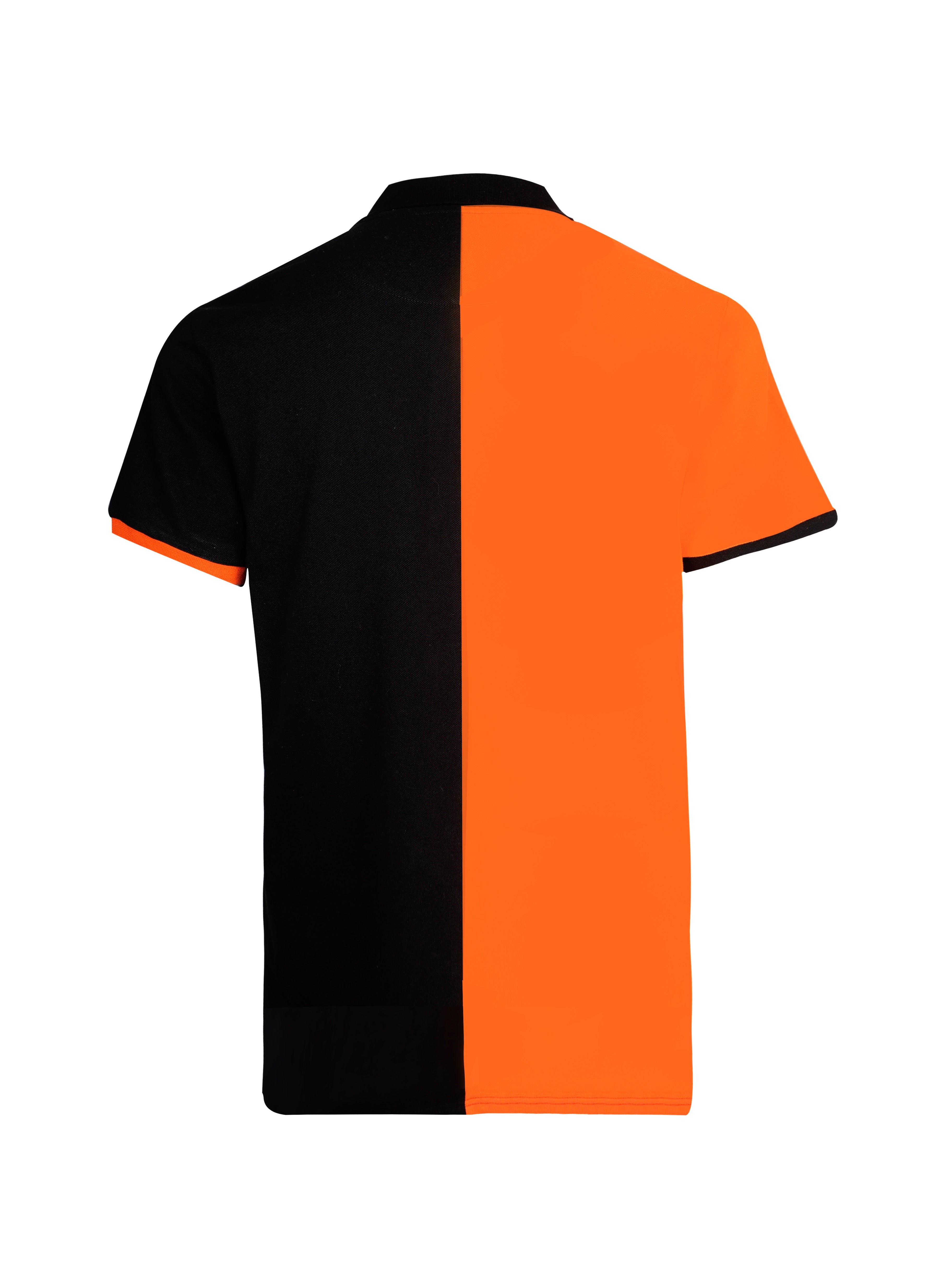 Black & Orange Shield Polo