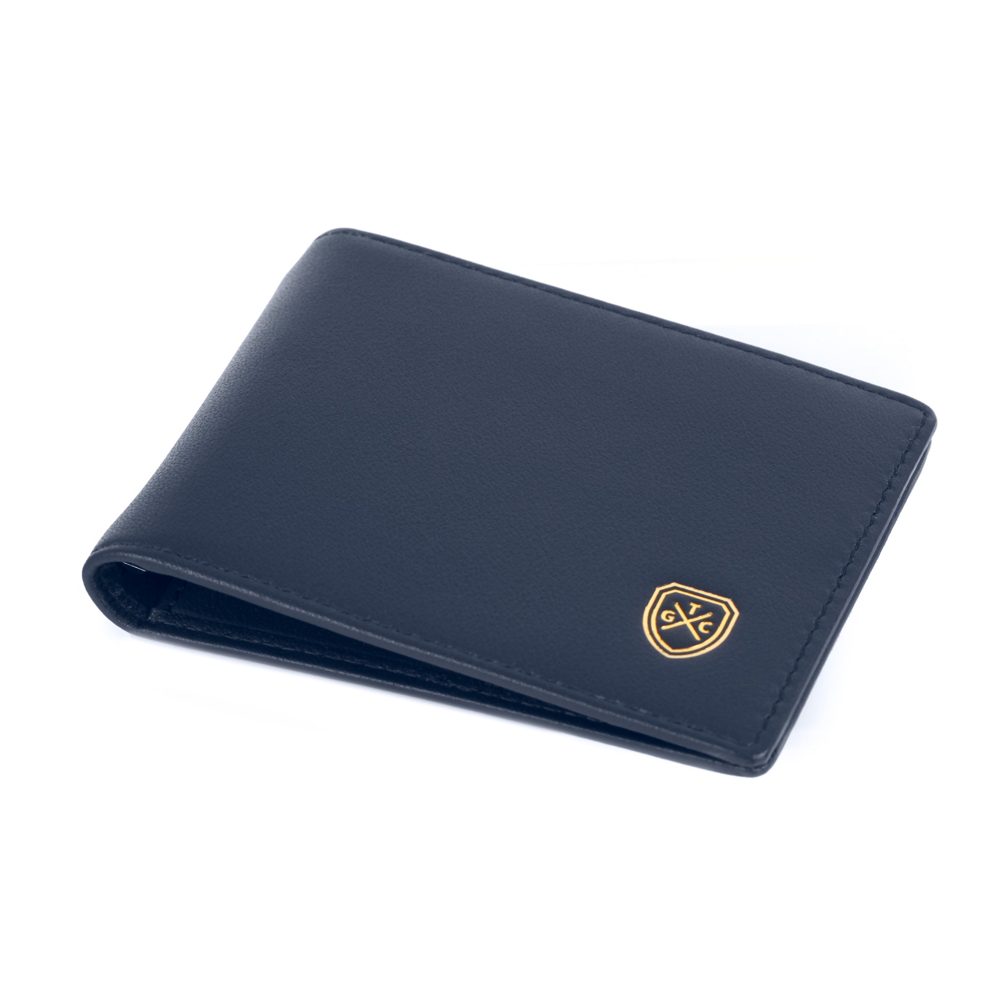 Full-Grain Leather Money Clip Wallet