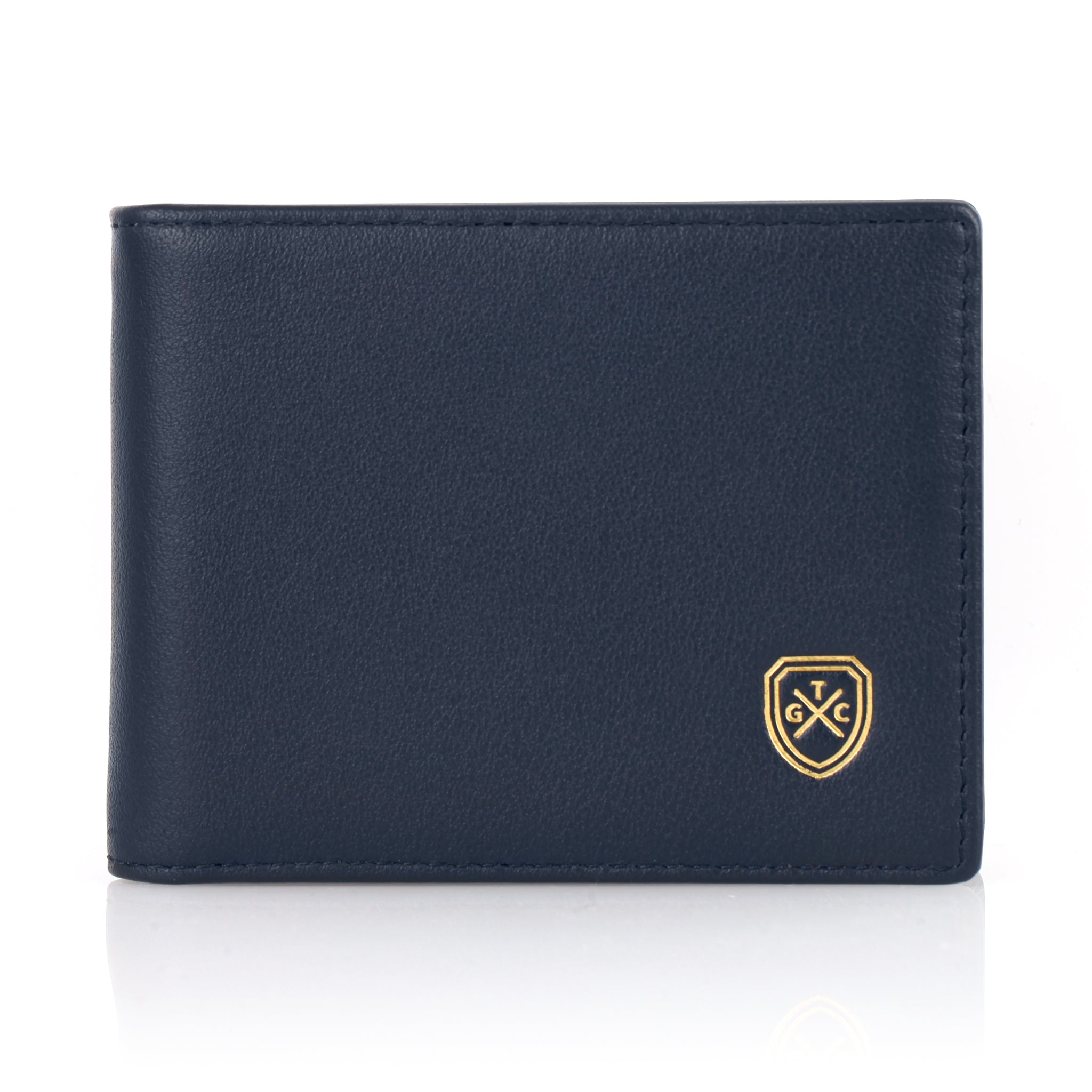 Full-Grain Leather Money Clip Wallet
