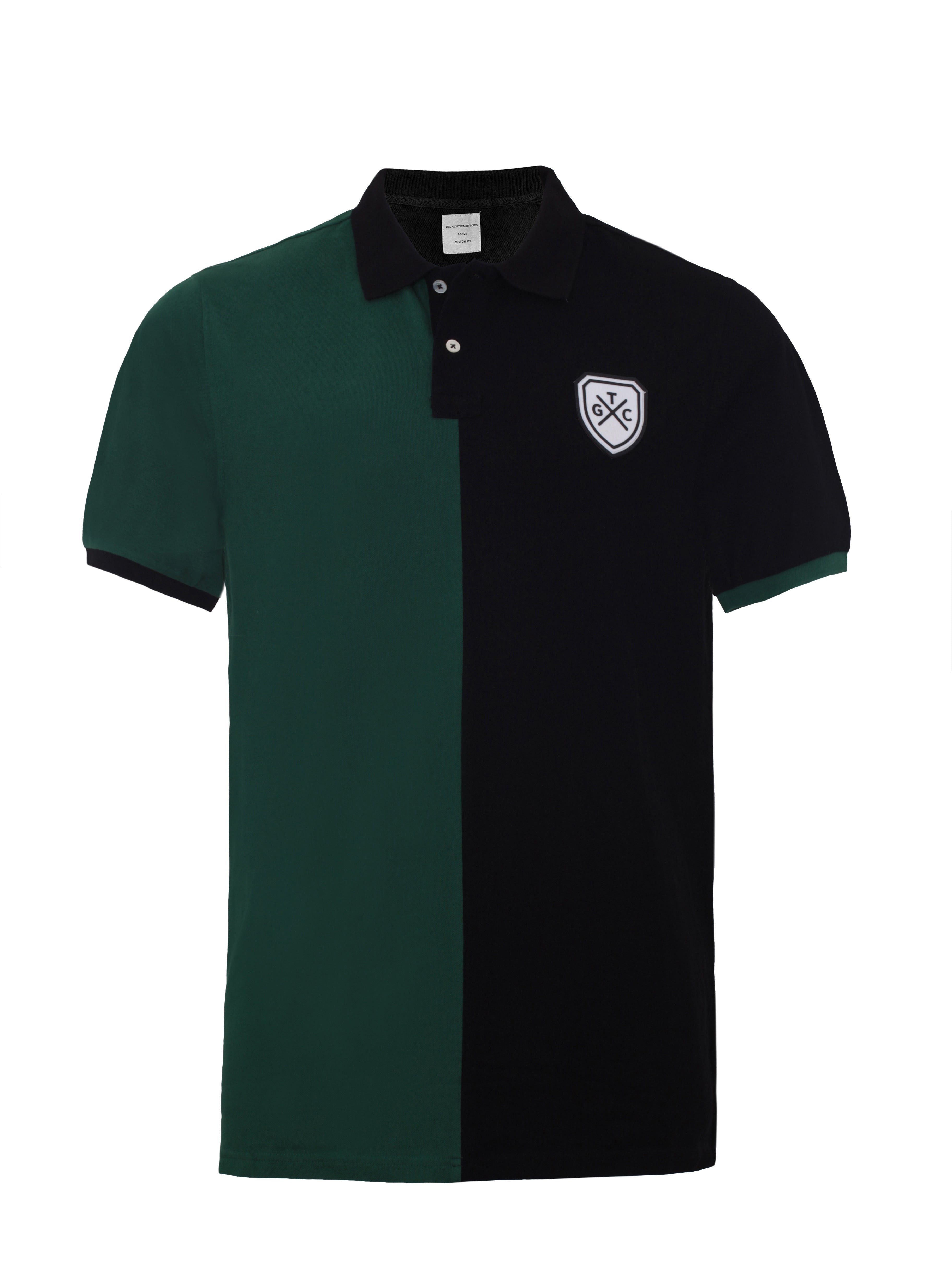 Green & Black Shield Polo