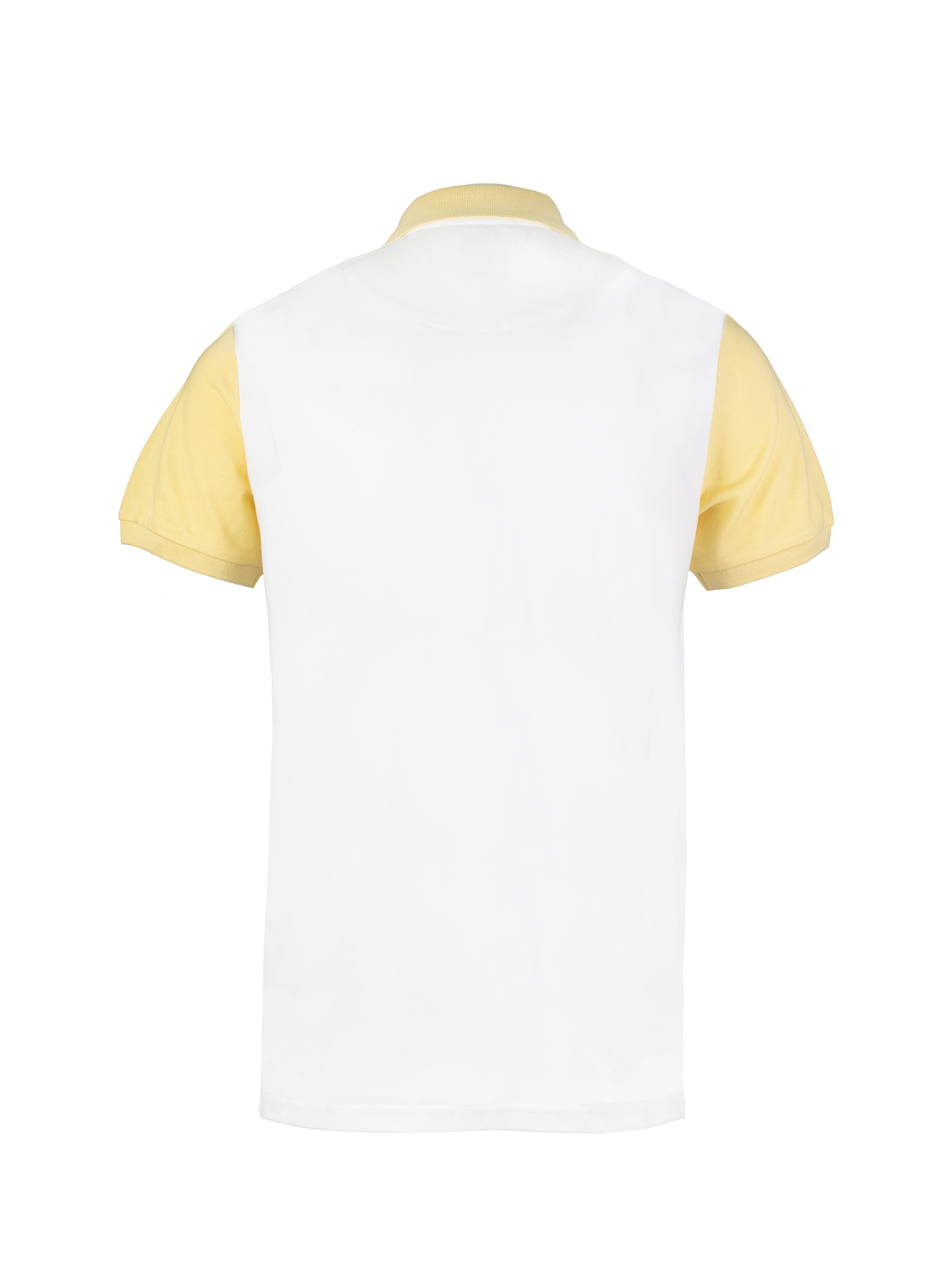 White & Yellow Shield Polo