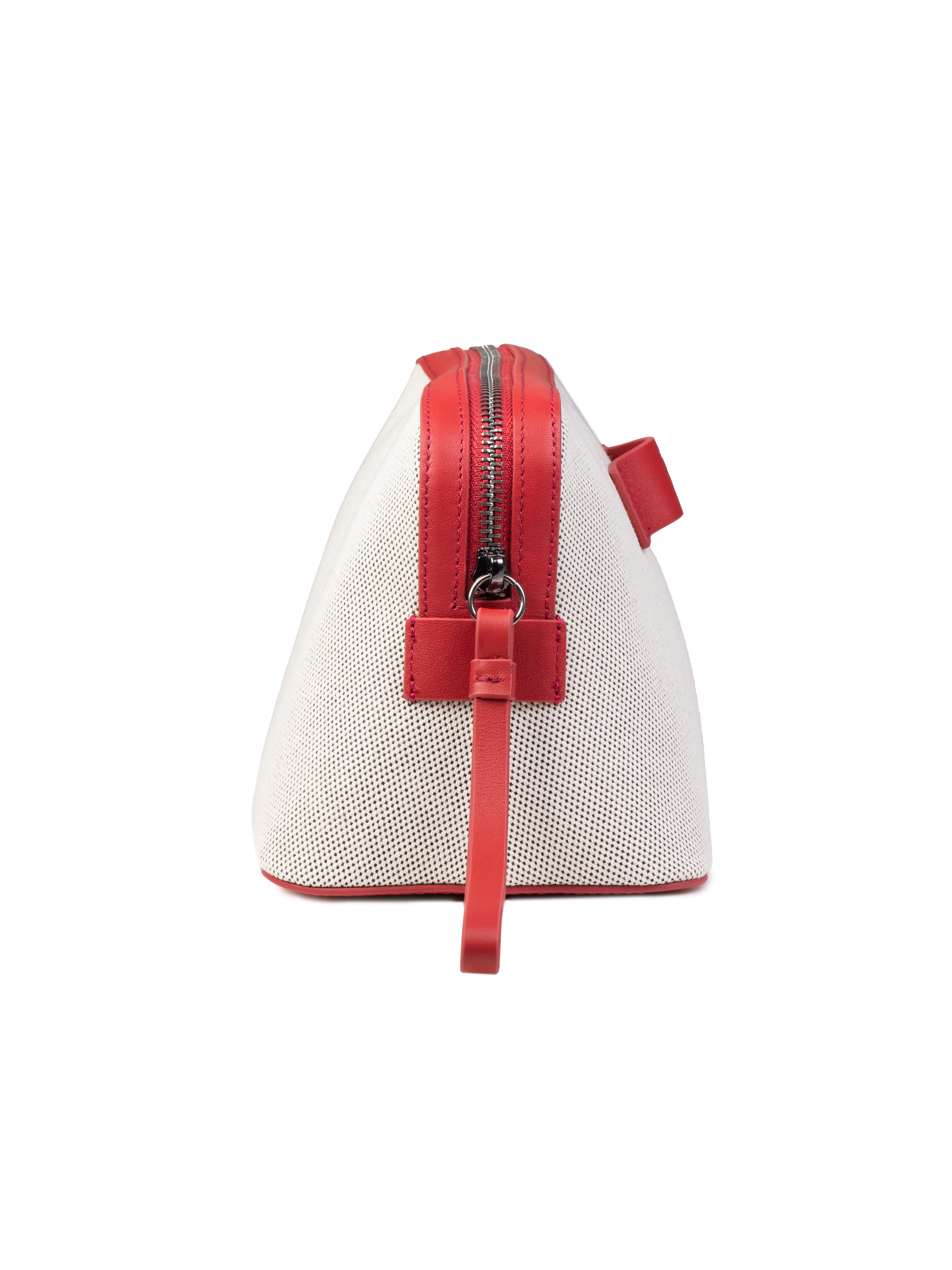 Red Leather Wash Bag