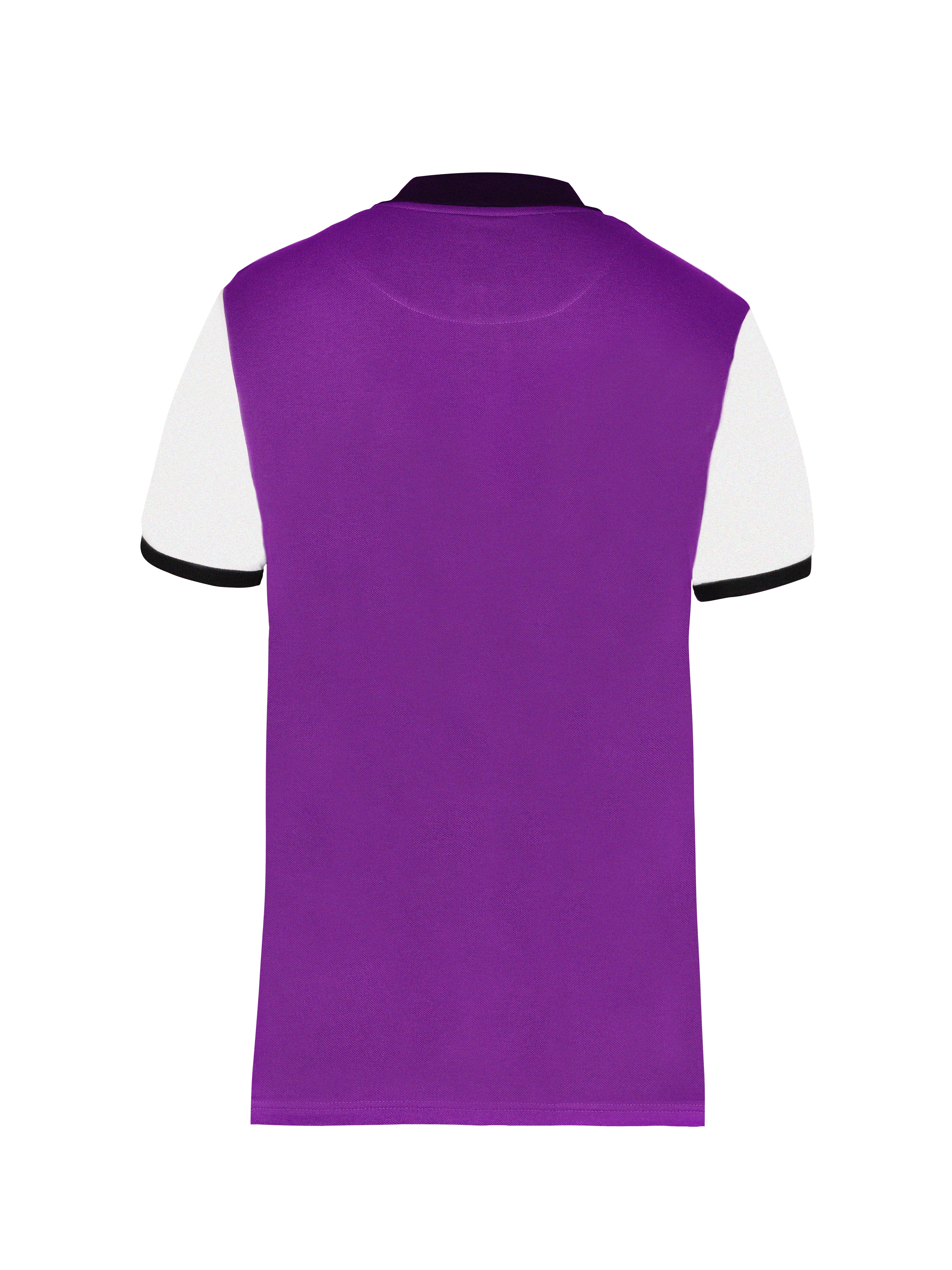 Yellow & Purple Print Polo