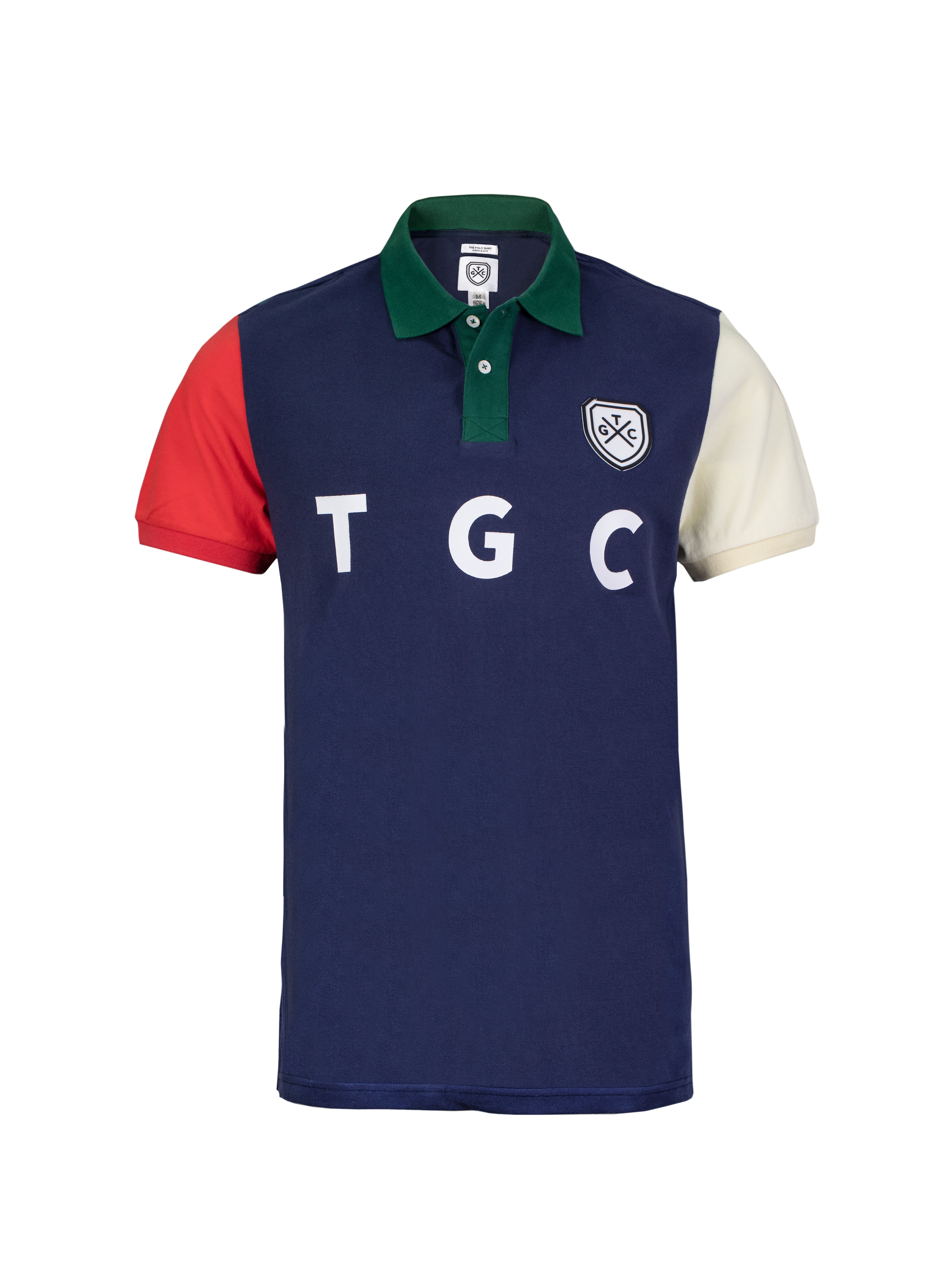 Navy & Green Shield Polo